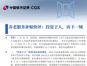 养老服务补贴快评：投资于人，再下一城